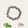 Natural Tulsi Radhe engraved stretchable bracelet close view