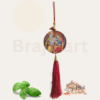 Radha Krishna car hanging rear view mirror tassel spiritual car decor