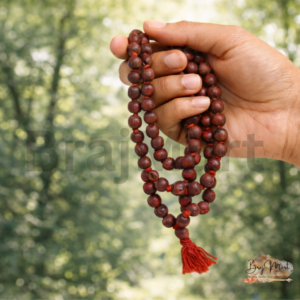 Red Chandan Japa Mala – 108 Sandalwood Beads