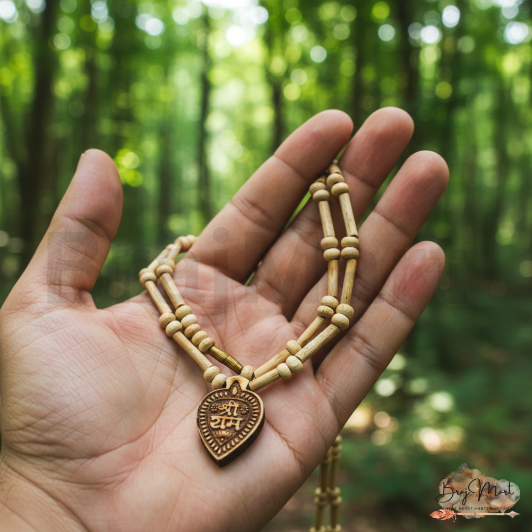 Tulsi Kanthi Mala with Shri Ram Name Locket