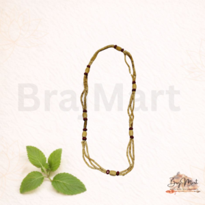 Tulsi Kanthi Mala – One Round with Red Accent Beads