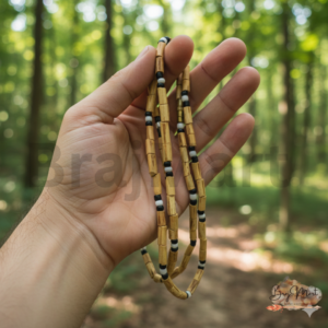 Black Beads Decorative Tulsi Mala – 2 Round