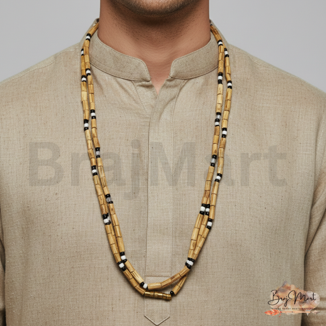 Black Beads Decorative Tulsi Mala – 2 Round