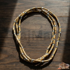 Original Tulsi Kanthi Mala – 2 Round (with Silver Beads Strung )