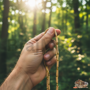 Original Tulsi Kanthi Mala – 2 Round (with golden Beads Strung )