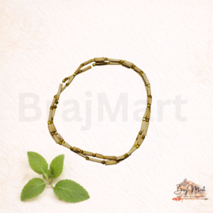 Original Tulsi Kanthi Mala – 2 Round (with golden Beads Strung )