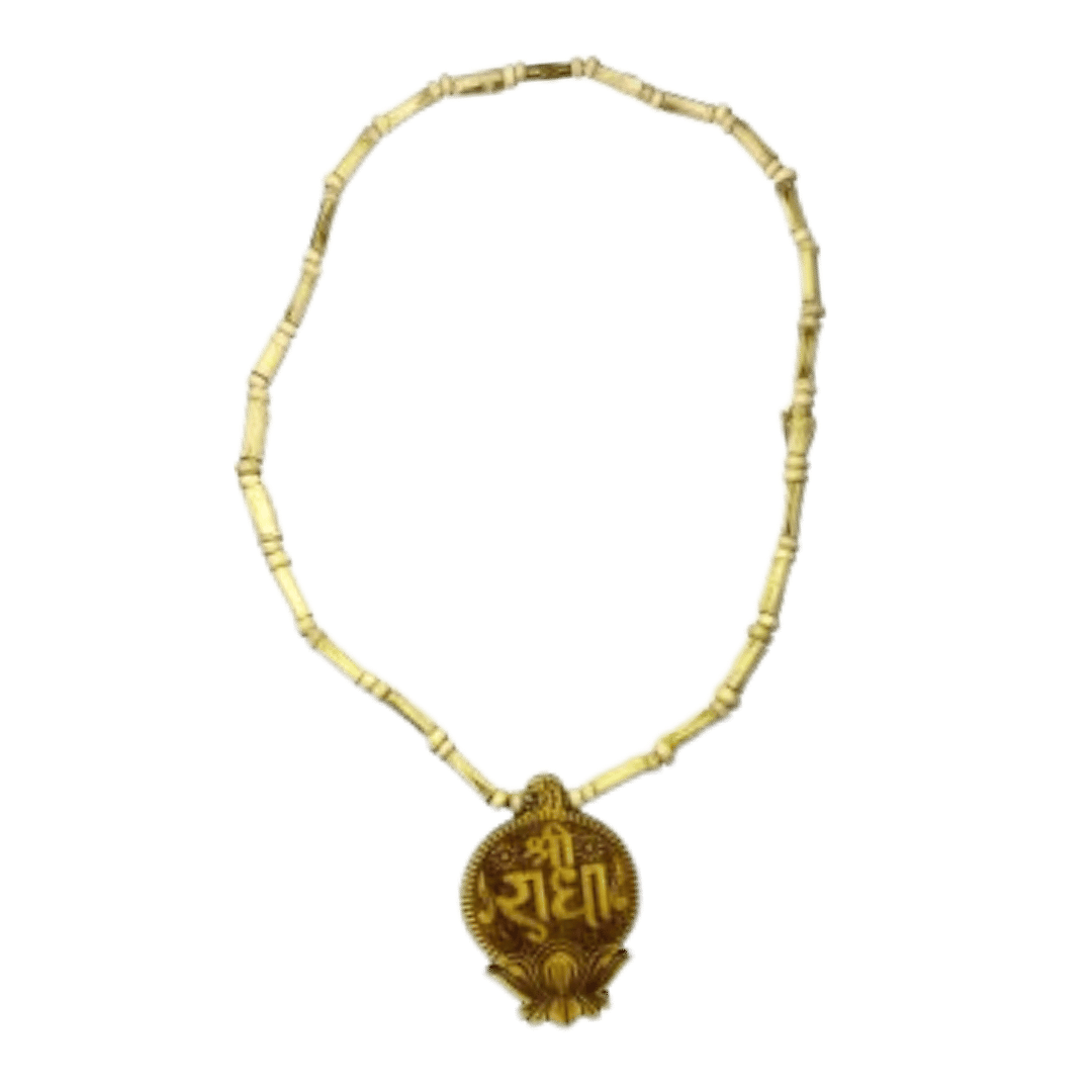 Sacred Tulsi Mala with Lotus Pendant